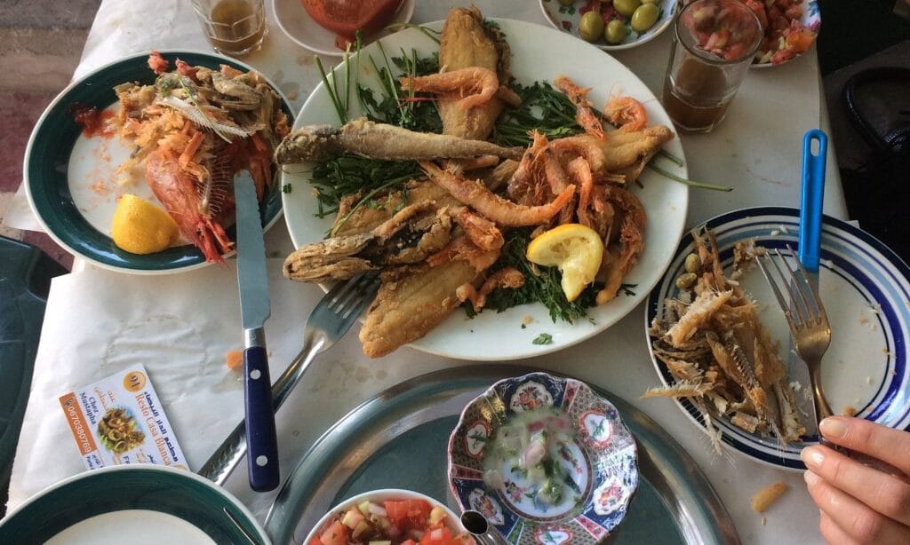 agadir port taste fresh fish