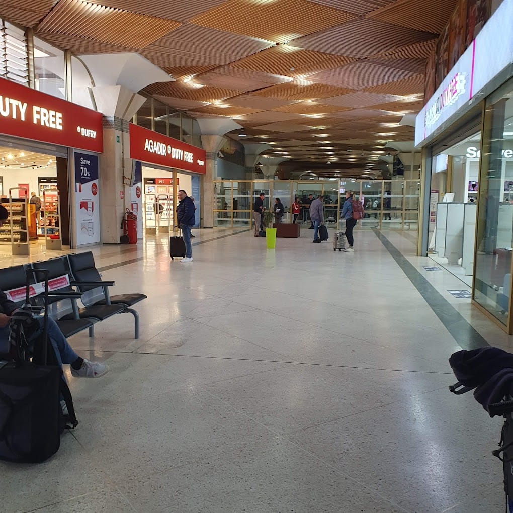 a solo travellers in aeroport agadir al massira morocco