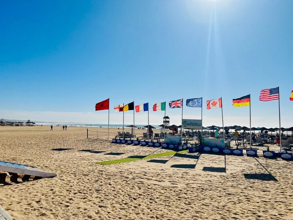 a photo on the beach agadir for people that asking is agadir morocco safe -