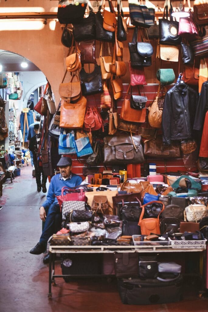 handicrafts in souk el had agadir