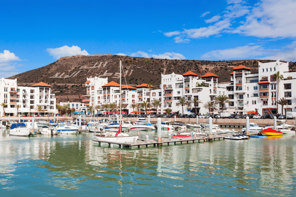 best things to do in agadir is visit agadir beach and marina