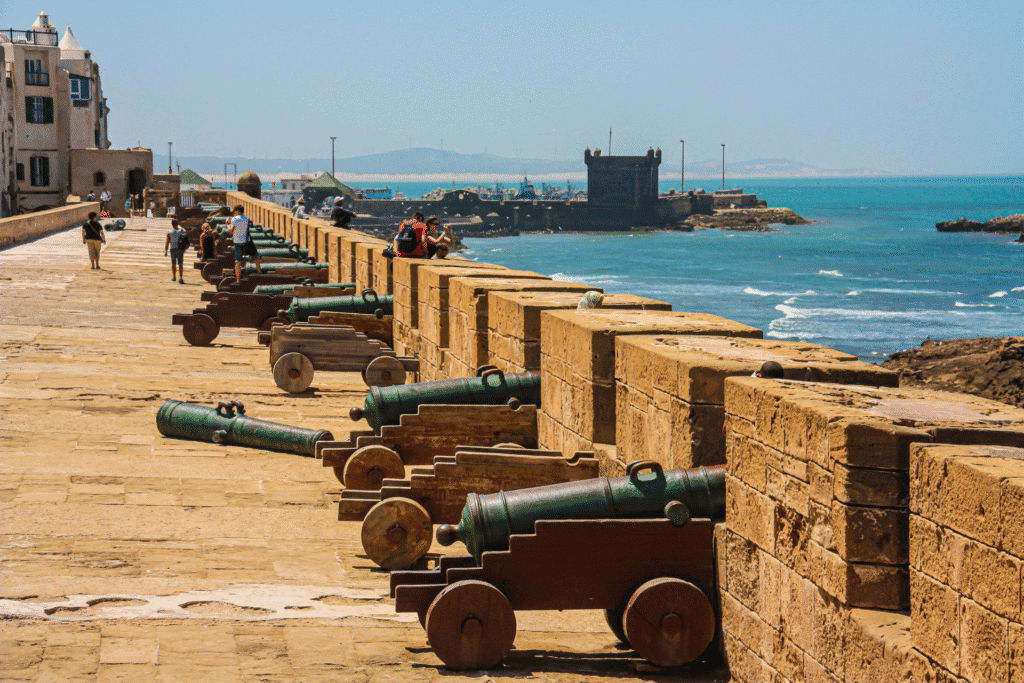 beautiful view of essaouira kasbah in morocco
